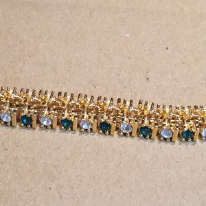 Avon Simulated Emerald Tennis Bracelet NIB